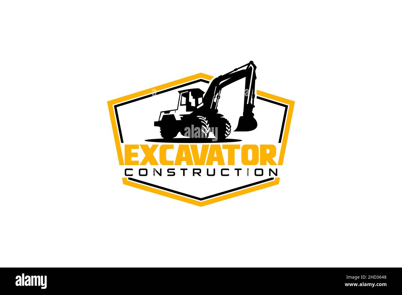 Excavator logo template vector. Heavy equipment logo vector for ...