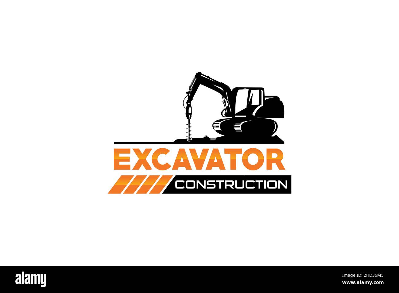 Excavator logo template vector. Heavy equipment logo vector for ...