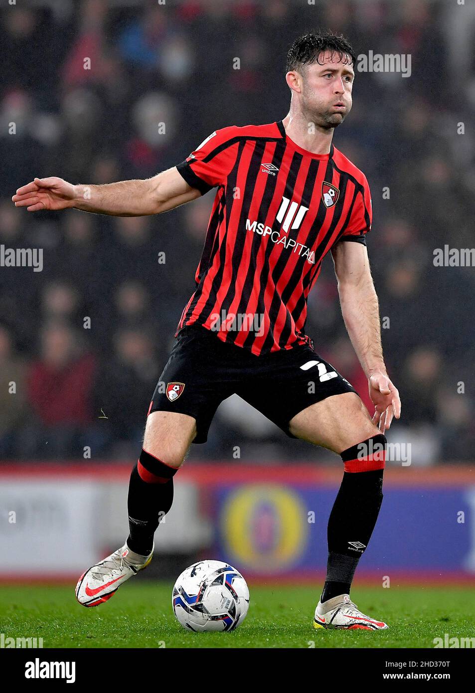 Gary Cahill of AFC Bournemouth - AFC Bournemouth v Blackburn Rovers, Sky Bet Championship, Vitality Stadium, Bournemouth, UK - 11th December 2021  Editorial Use Only - DataCo restrictions apply Stock Photo