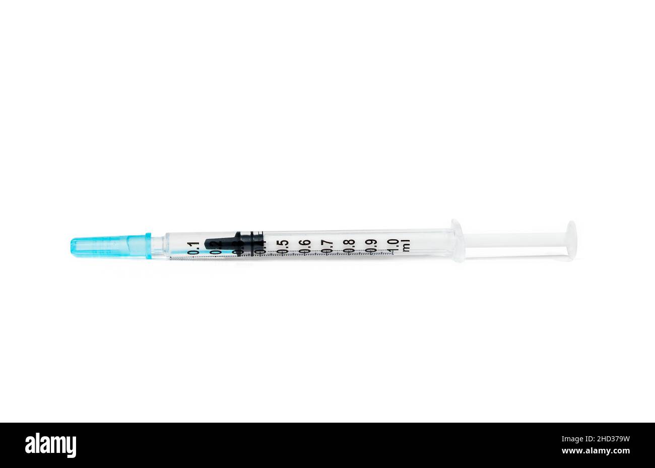 Slip tip syringe 1ml. Single use syringe with measuring scale. Used to