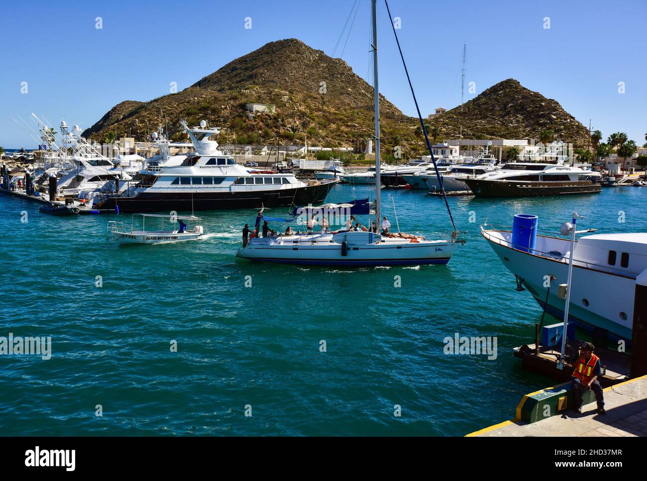 The seaport of Cabo St Lucas Stock Photo