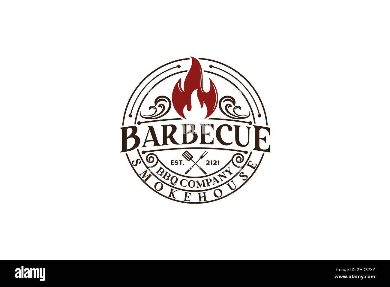 Vintage Retro Rustic BBQ Grill, Barbecue, Barbeque Label Stamp Logo ...