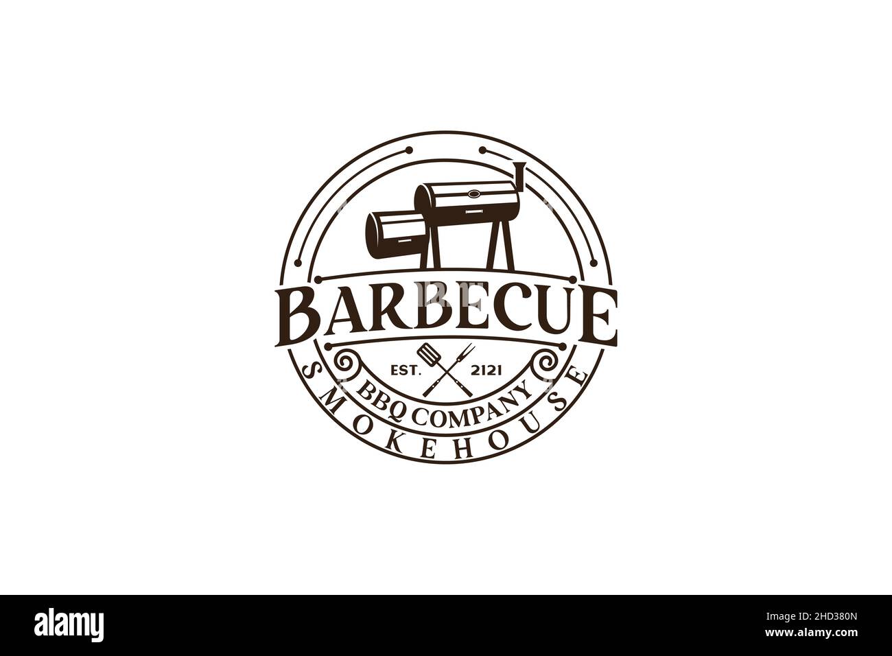 Vintage Retro Rustic BBQ Grill, Barbecue, Barbeque Label Stamp Logo ...