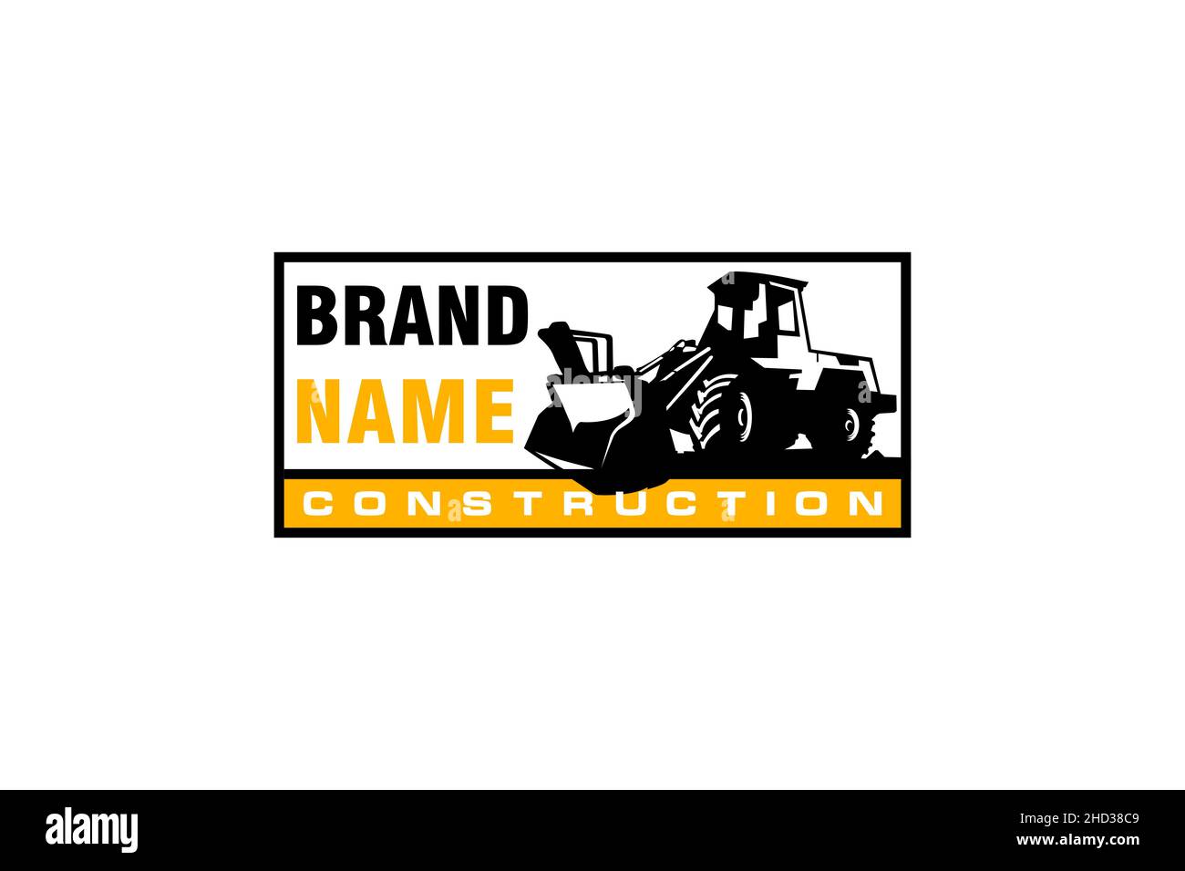 Bulldozer logo template vector. Heavy equipment logo vector for ...