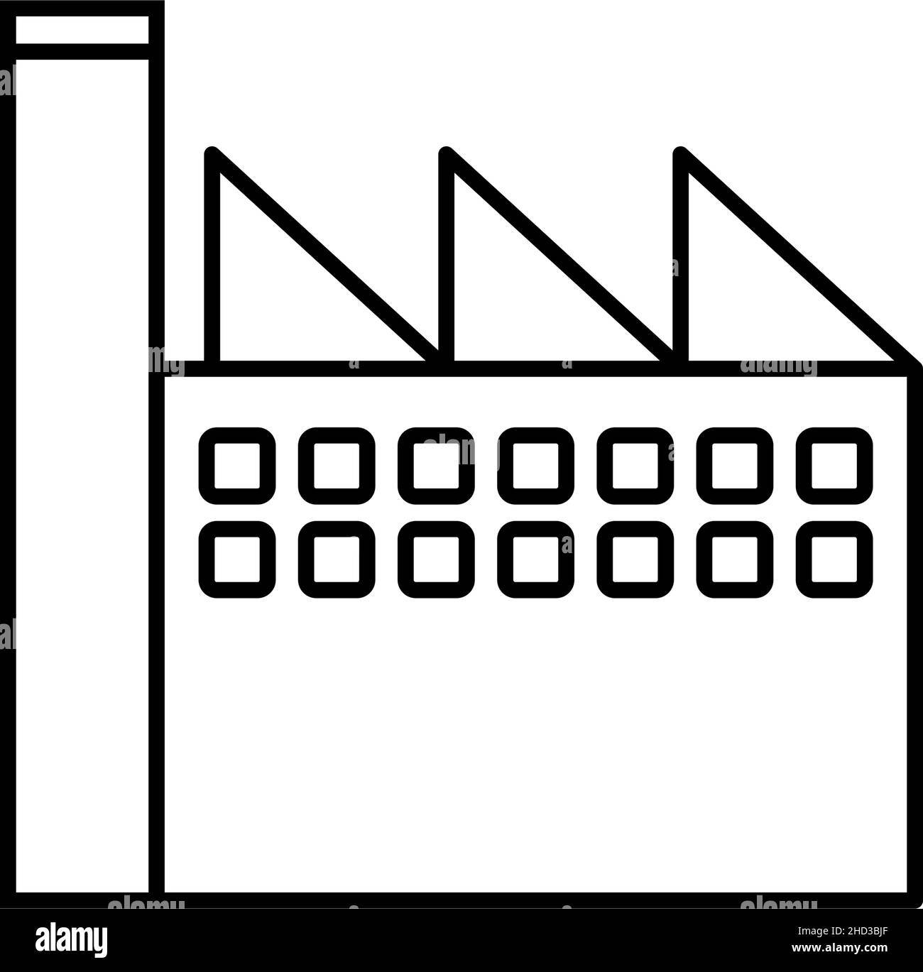 Factory icon design template vector isolated Stock Vector Image & Art ...