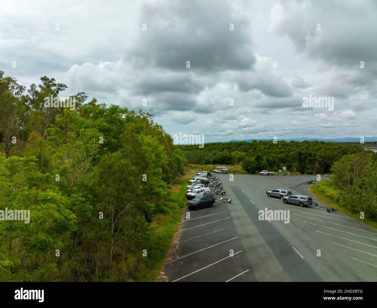 Conway Beach, Queensland, Australia December 2021 Low perspective of