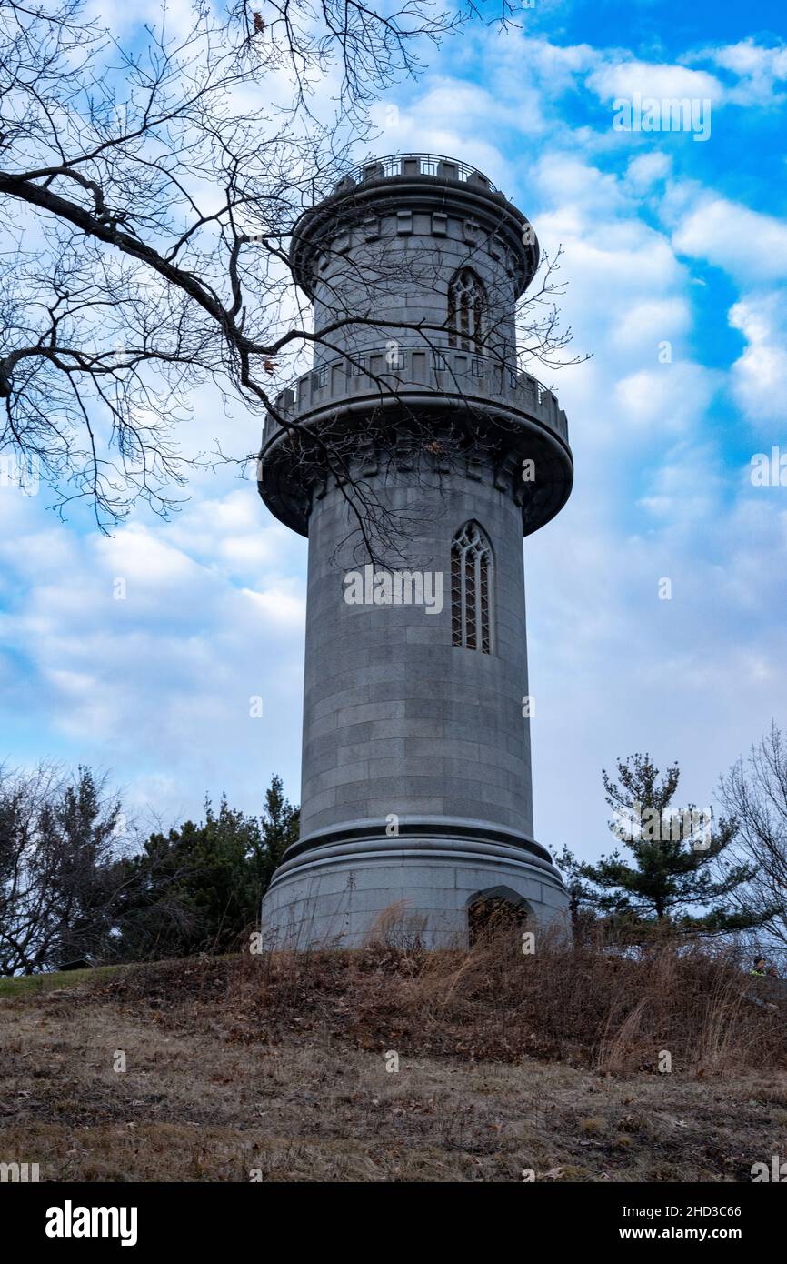 Tower on a hill. Stock Photo