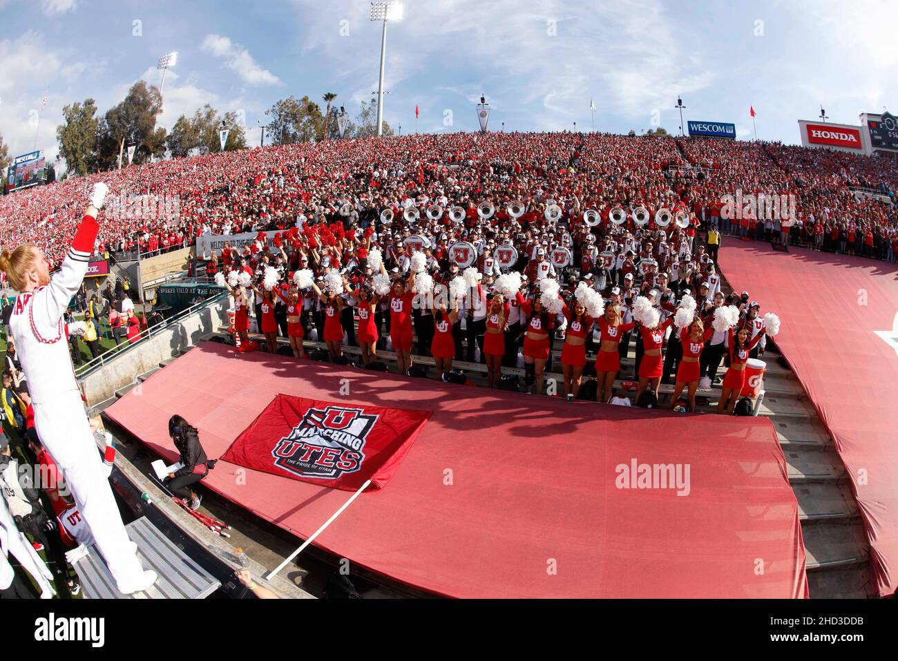 Pasadena, California, USA. 01st Jan, 2022. Utah Utes marching band in