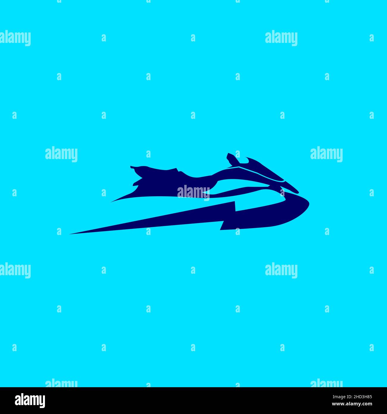 isolated shape jet boat logo design vector graphic symbol icon sign