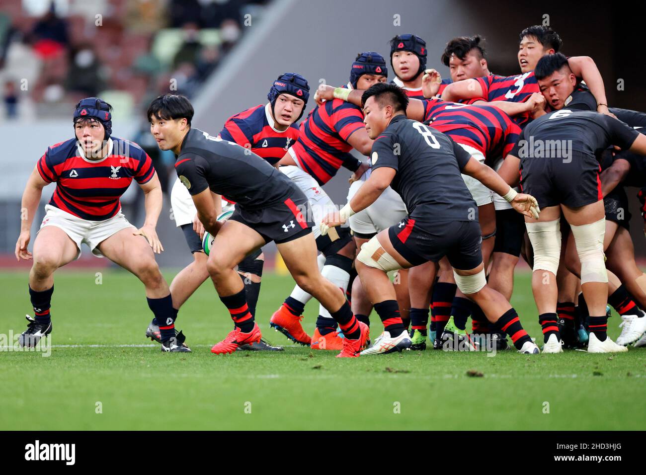 Tokyo, Japan. 2nd Jan, 2022. Two team groups Rugby The 58th AllJapan