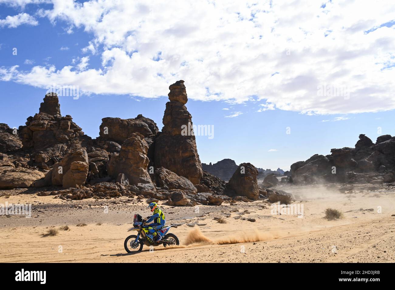 21 Engel Milan (cze), Moto Racing Group, KTM 450 Rally Replica, Moto, Original by Motul, action during the Stage 1B of the Dakar Rally 2022 around Hail, on January 2nd, 2022 in Hail, Saudi Arabia - Photo: Eric Vargiolu/DPPI/LiveMedia Stock Photo