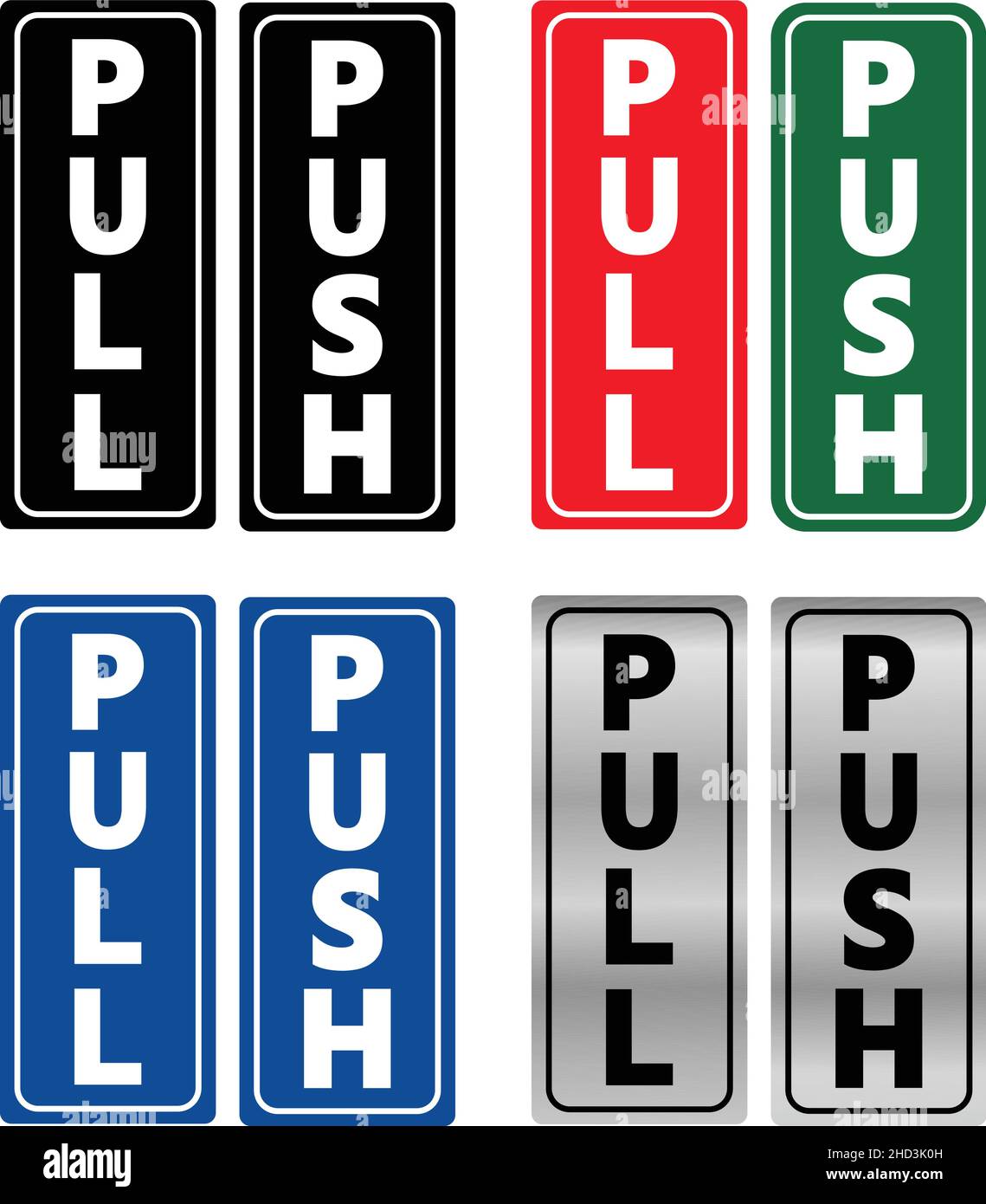 Push or pull not people Stock Vector Images - Alamy
