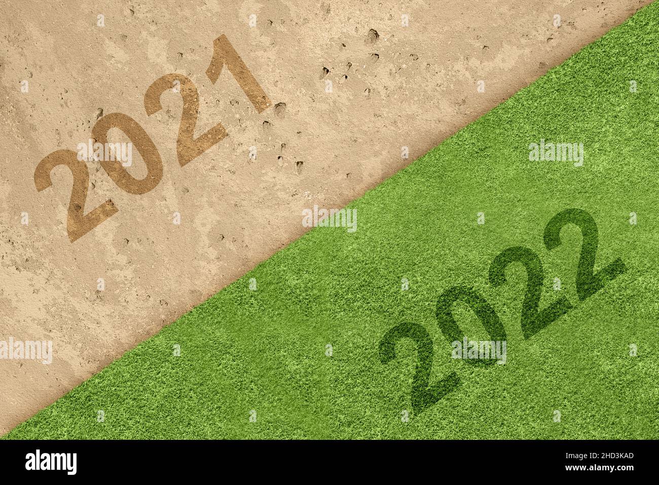 The difference between land in 2021 and earth in 2022. Happy New Year