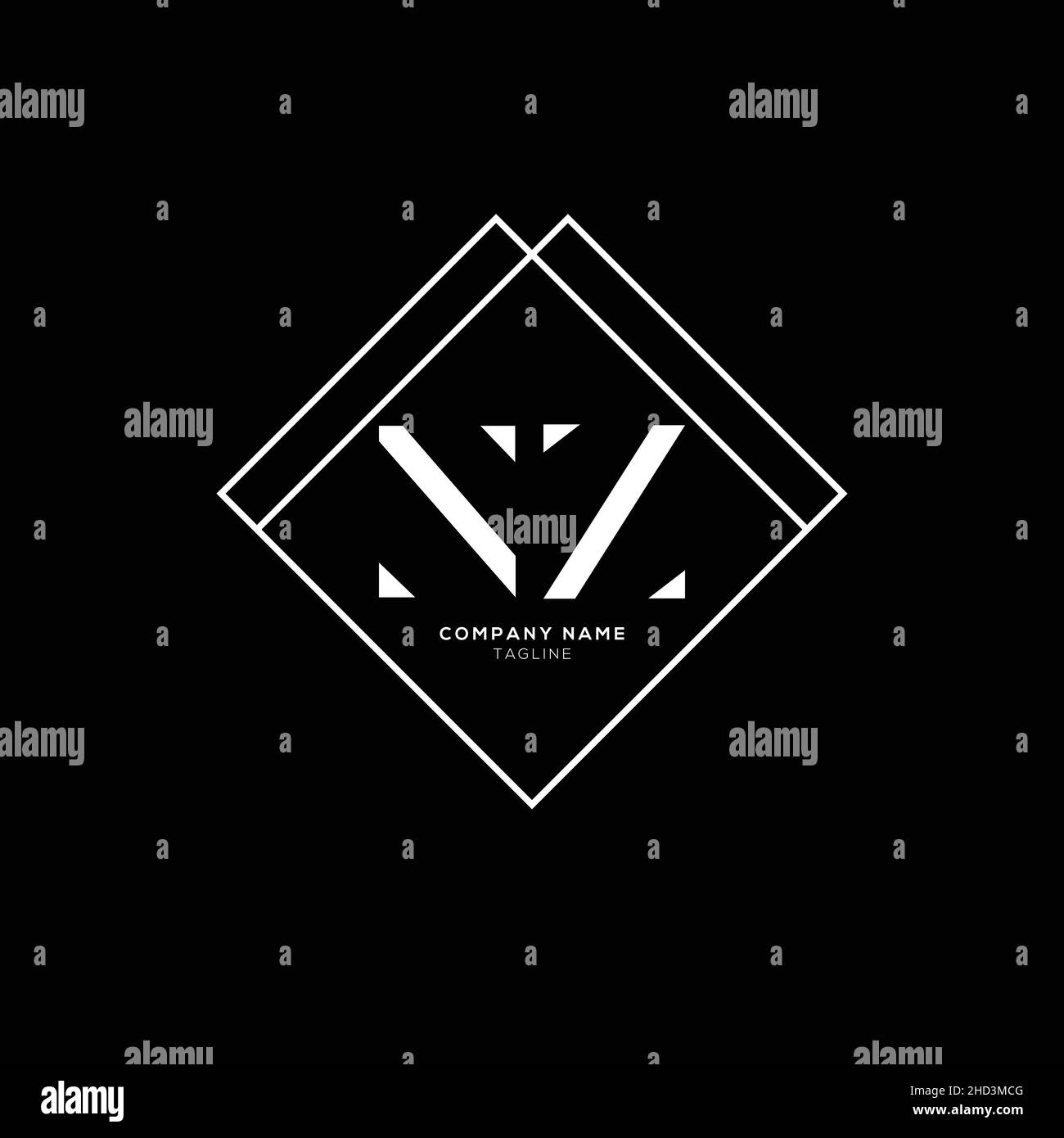 Attractive modern NZ Letter Business Logo Design Alphabet Icon Vector