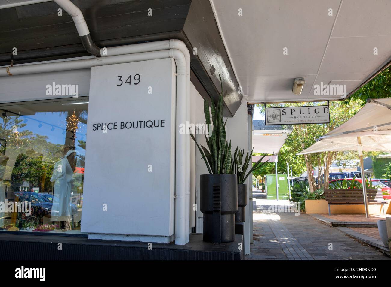 Womens boutique clothing store, Splice Boutique in the Sydney suburb of Newport Beach,Australia Stock Photo