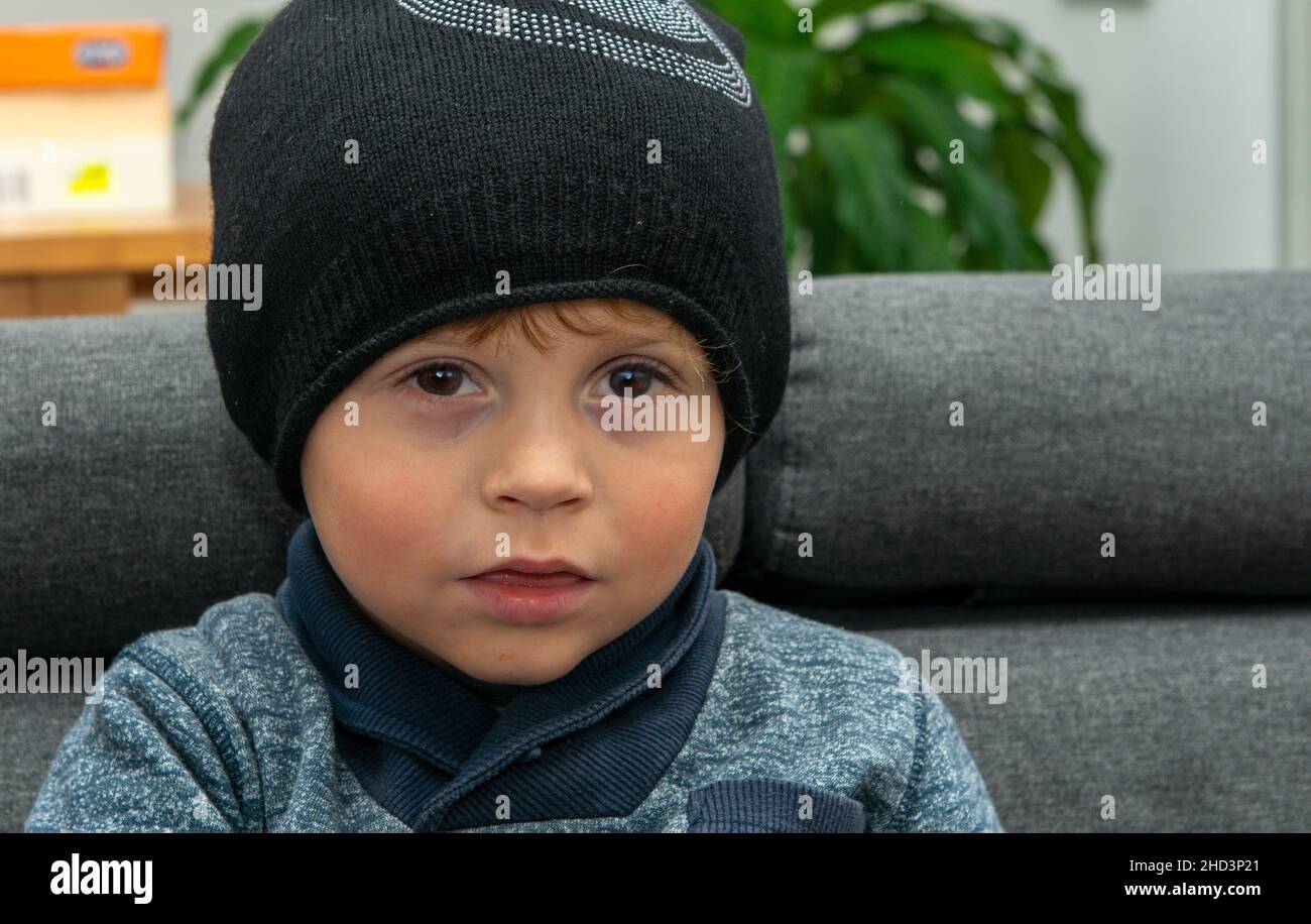 a portrait of four years old boy Stock Photo - Alamy