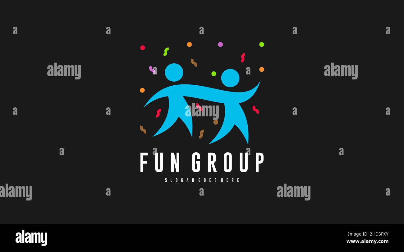Fun and Colorful Logo Template Vector Stock Vector Image & Art - Alamy