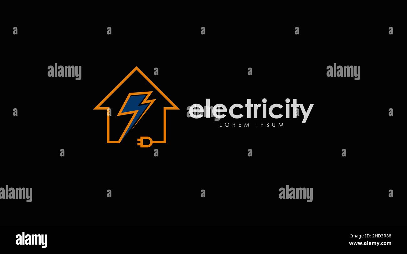 Electricity Logo Design Concept Vector. Electronic Logo Template Vector
