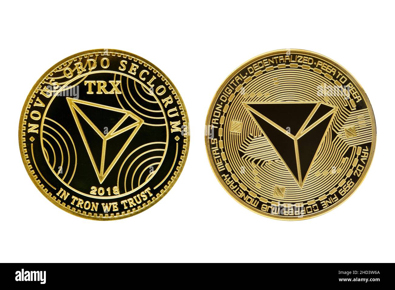 Tron cryptocurrency Cut Out Stock Images & Pictures - Alamy