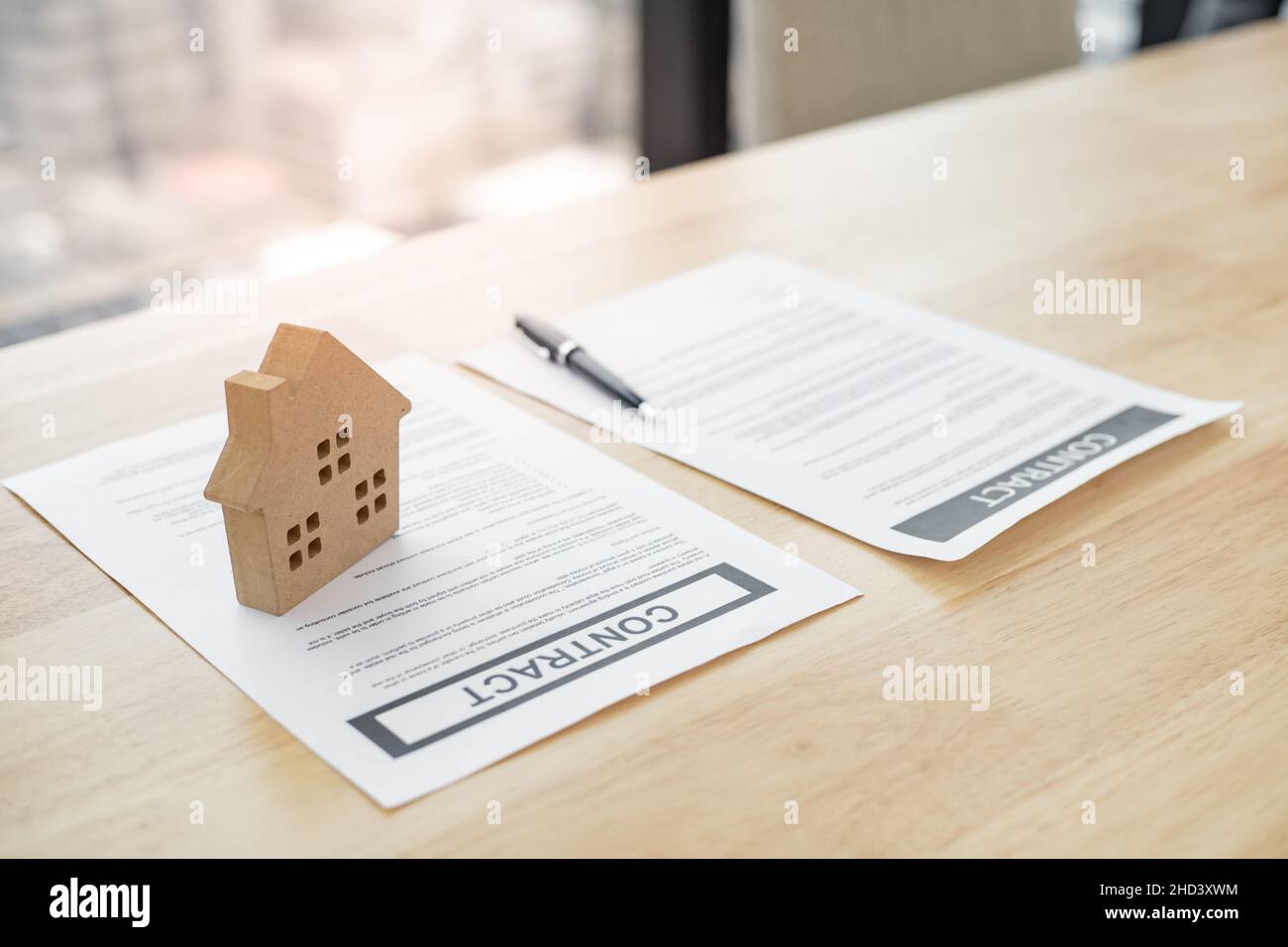 Agreement in transaction contract of house. Transaction signing ...