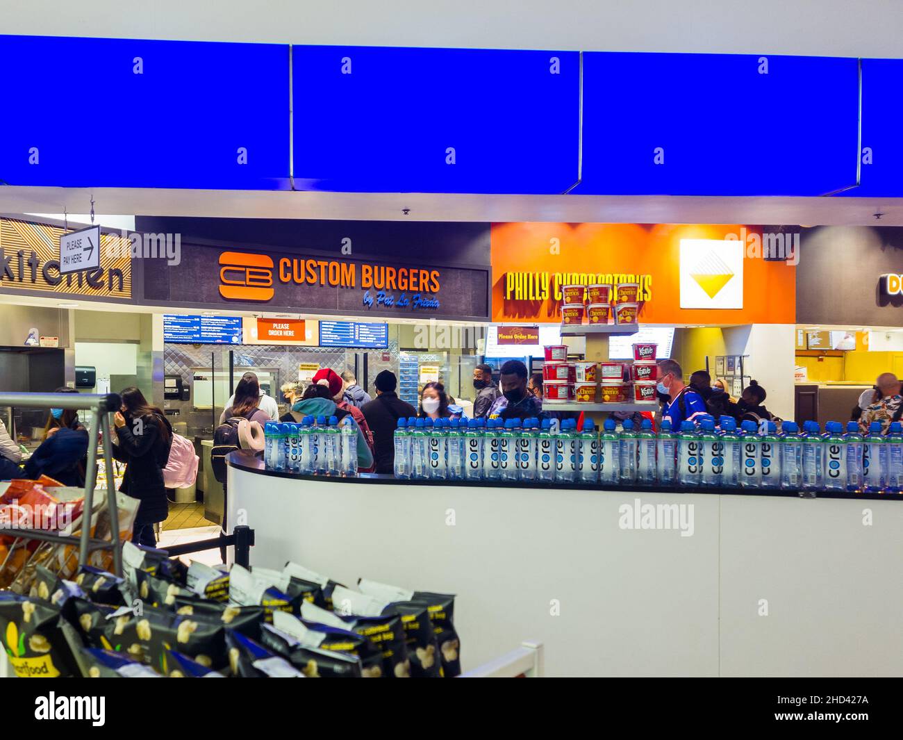 New York, USA - December 25, 2021: Horizontal View of JFK Airport