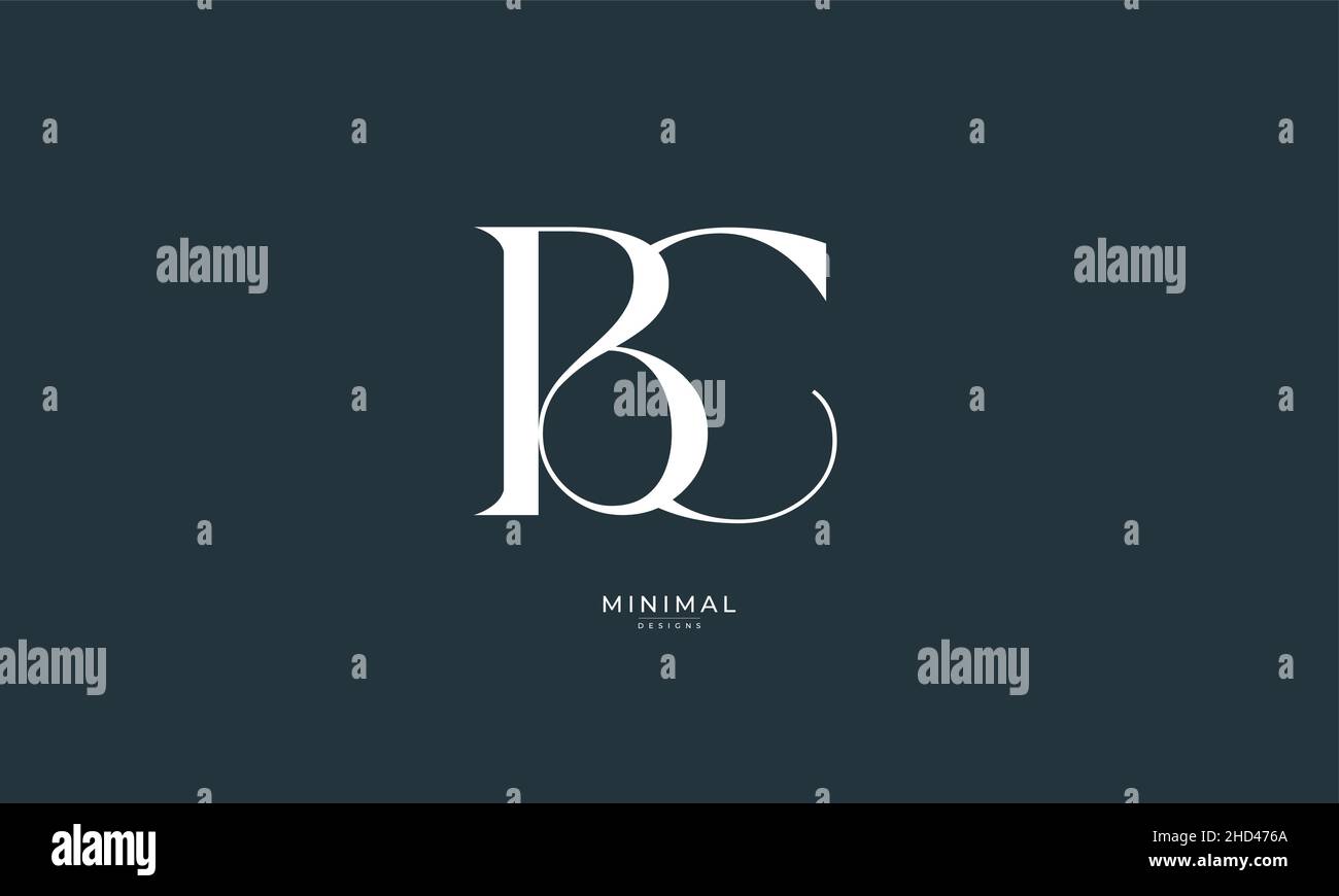 Alphabet letter icon logo BC Stock Vector Image & Art - Alamy