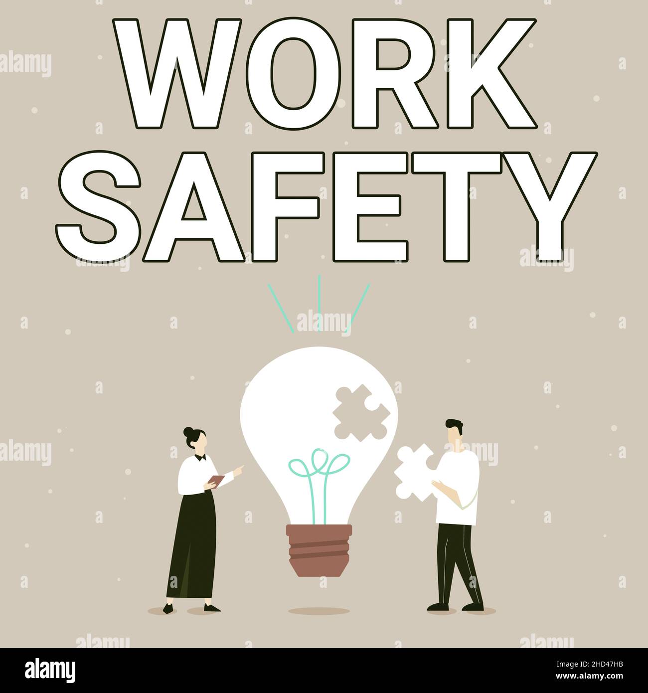 Conceptual caption Work Safety. Business idea preventive measures