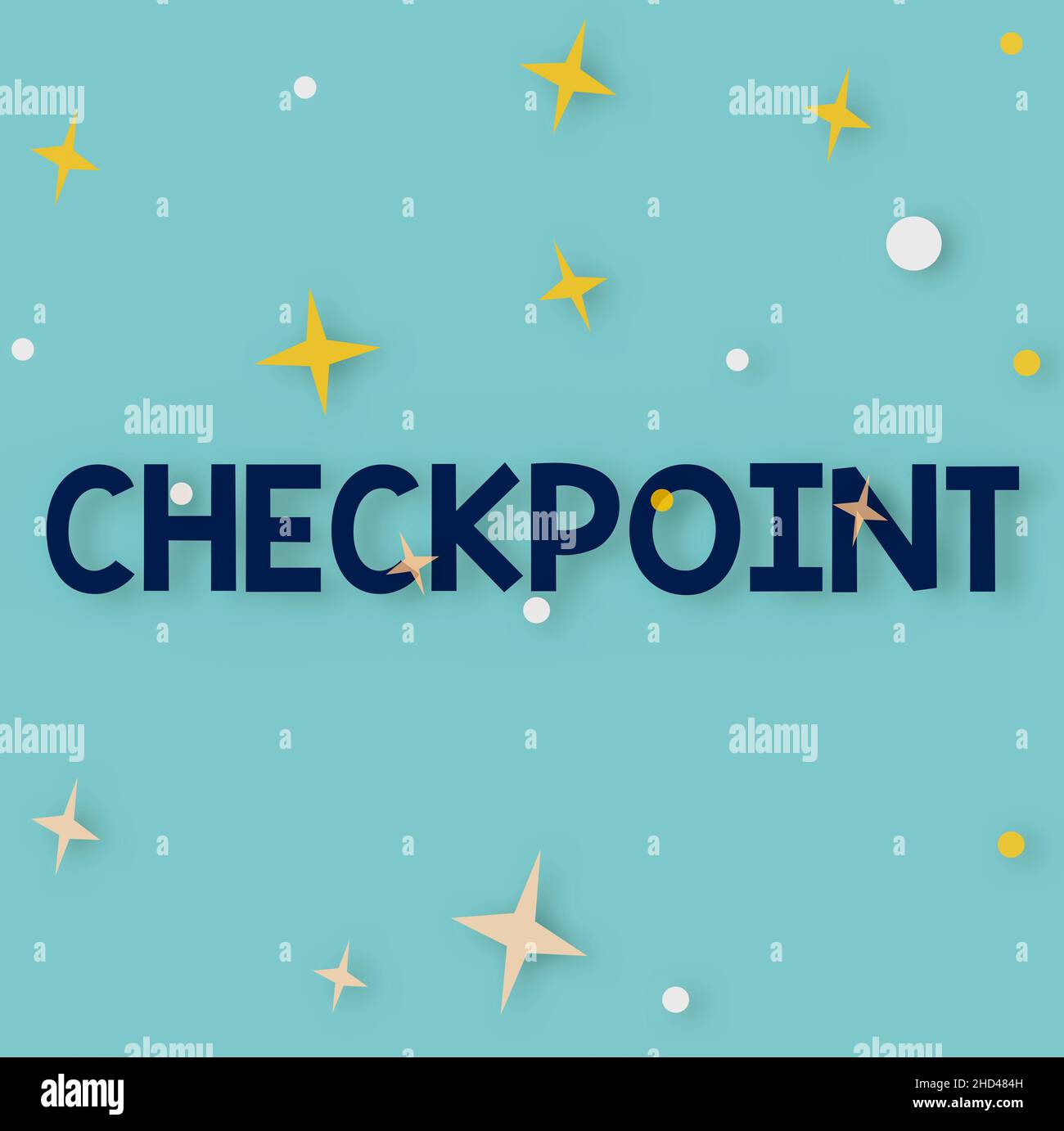 Text showing inspiration Checkpoint. Conceptual photo manned entrance ...