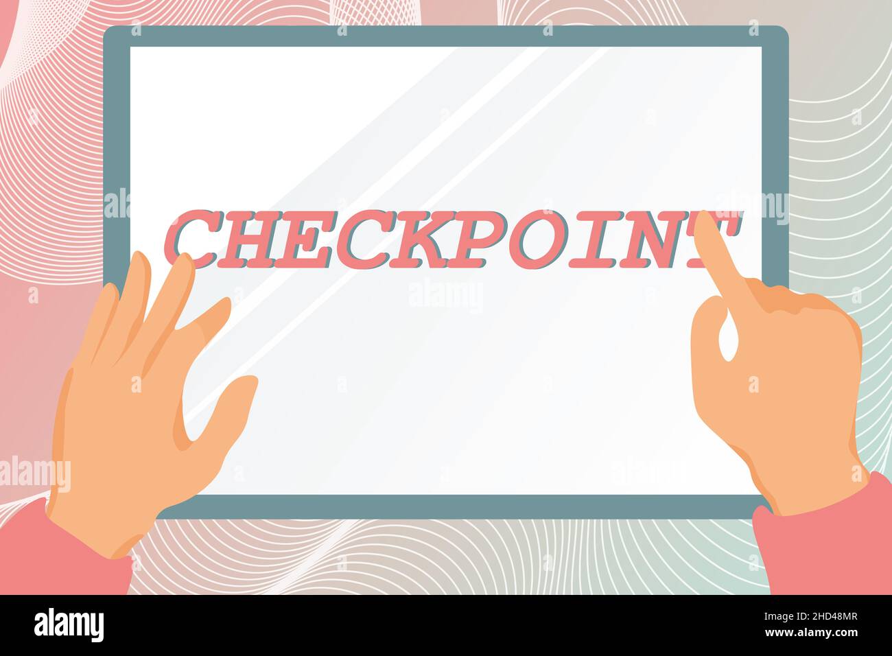 Writing displaying text Checkpoint. Conceptual photo manned entrance ...