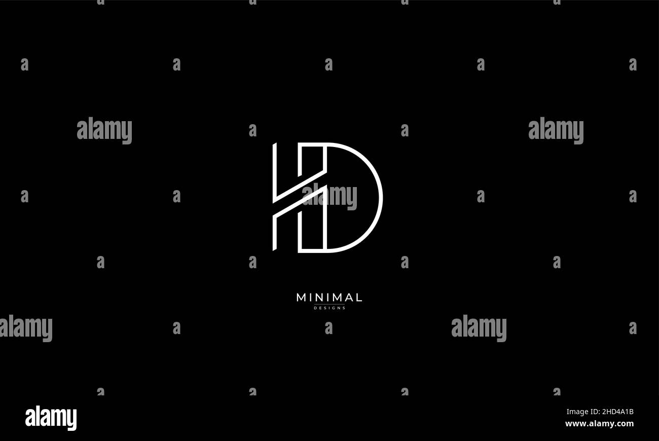 Letter hd logo hi-res stock photography and images - Alamy
