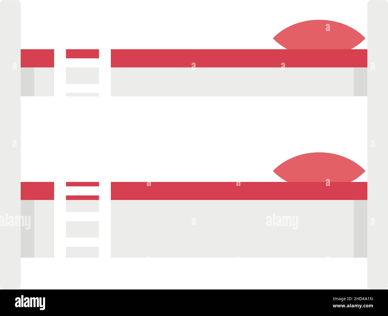 Bunk bed icon. Flat illustration of bunk bed vector icon isolated on ...