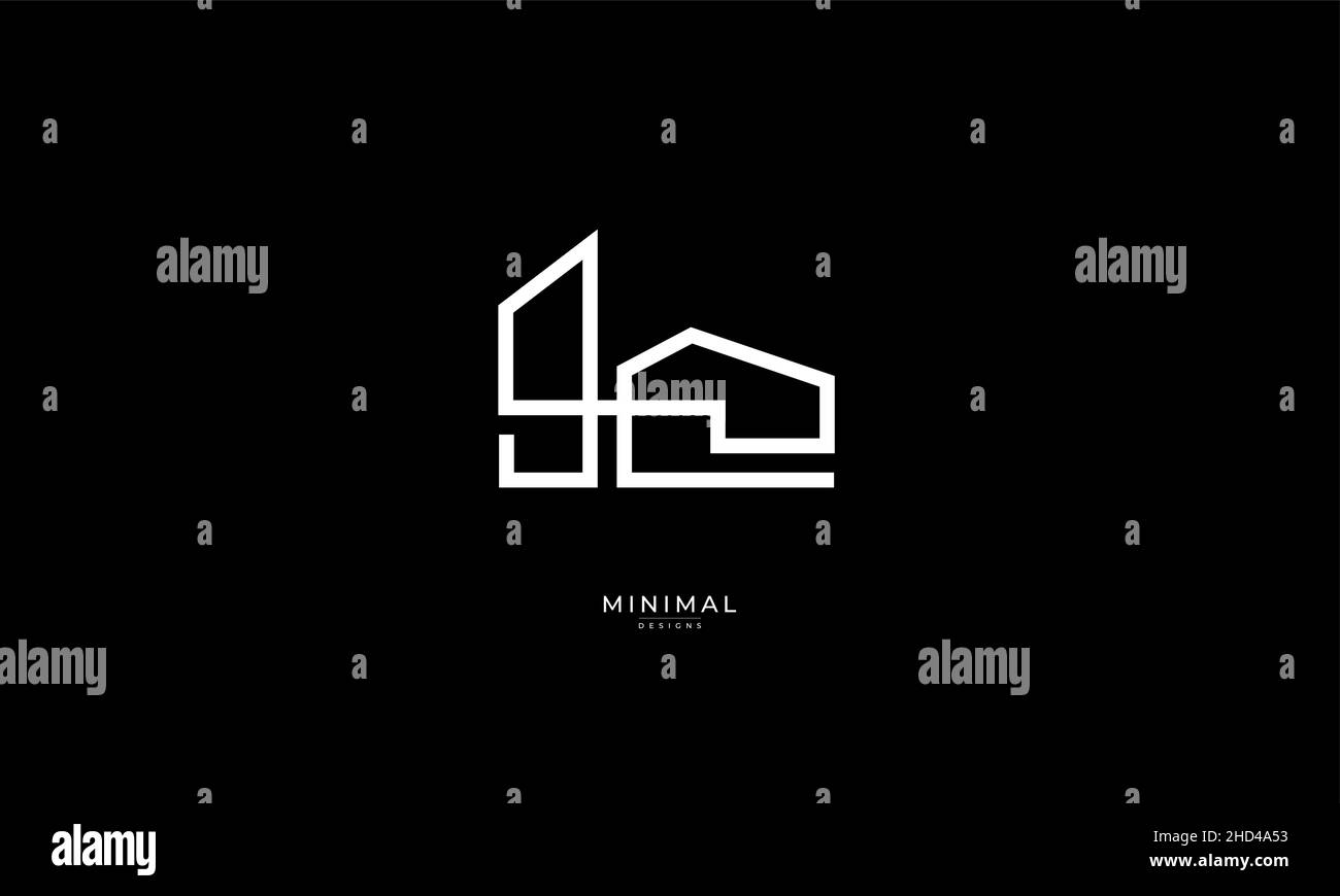 a line art icon logo a modern stylish house, home Stock Vector Image ...