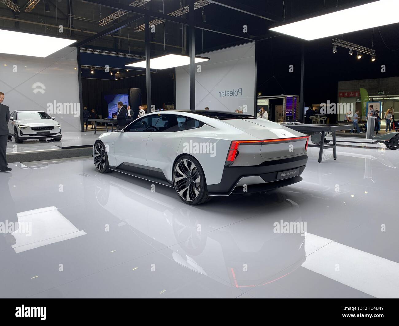 Polestar Precept is displayed at a car show in Oslo, Norway, November 10, 2021. Picture taken November 10, 2021. REUTERS/Victoria Klesty Stock Photo