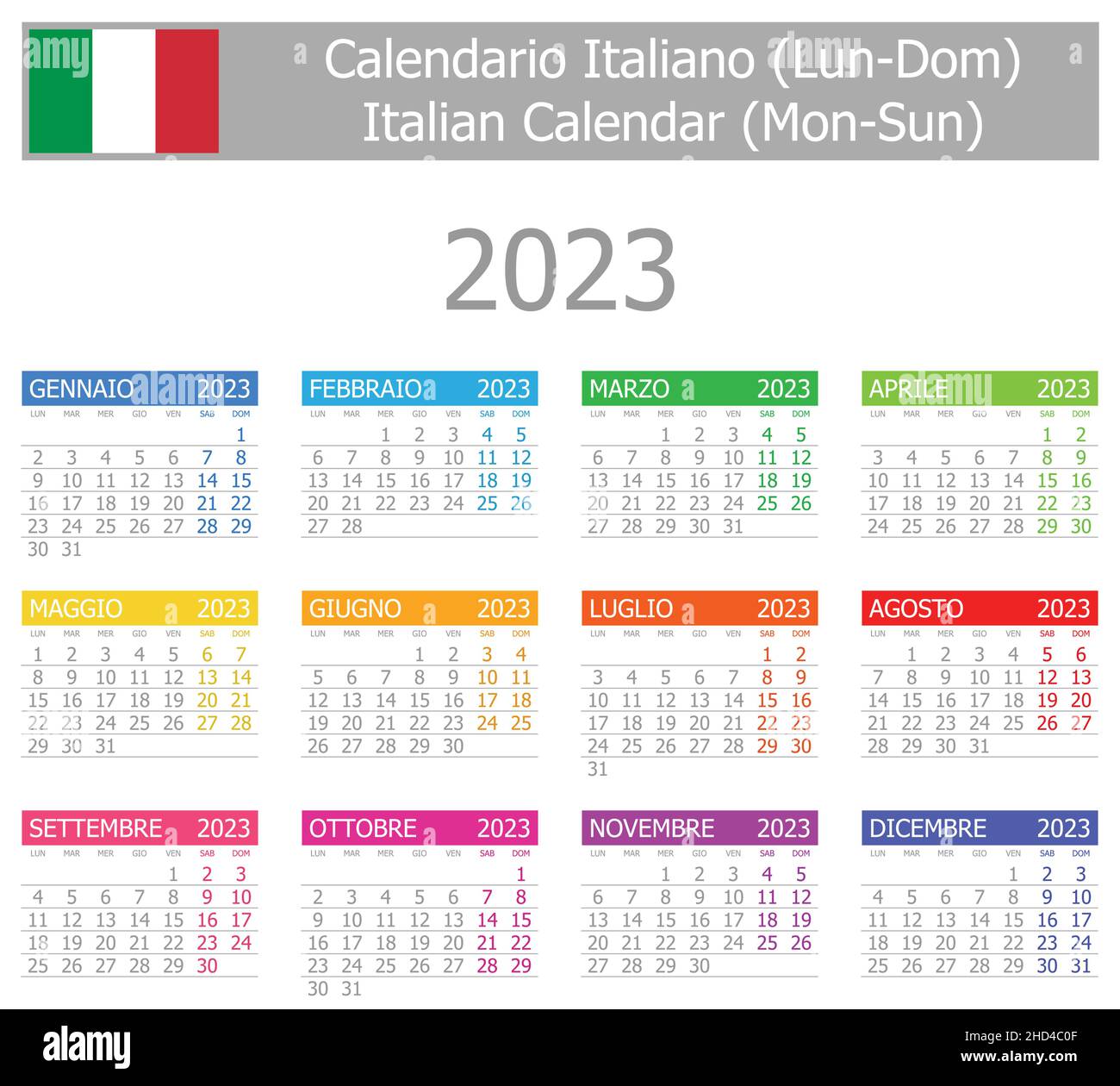 Calendrier Vacances Italie 2023 Almanac 2023 High Resolution Stock Photography And Images - Alamy