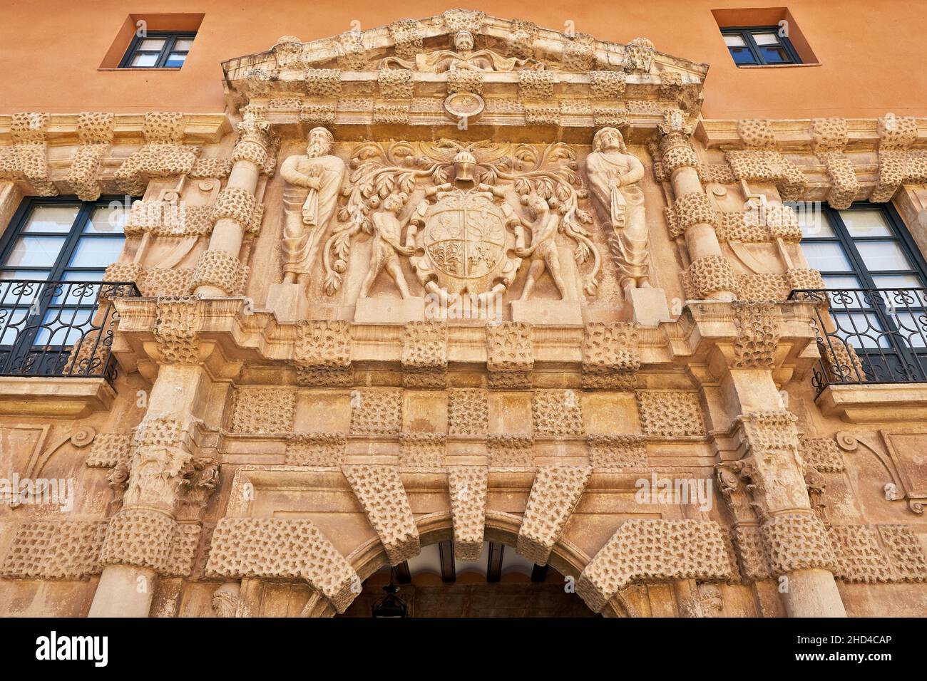 Palacio Condes de Cirat o Casa Grande. Almansa. Albacete. Castilla-La Mancha. Spain. Stock Photo