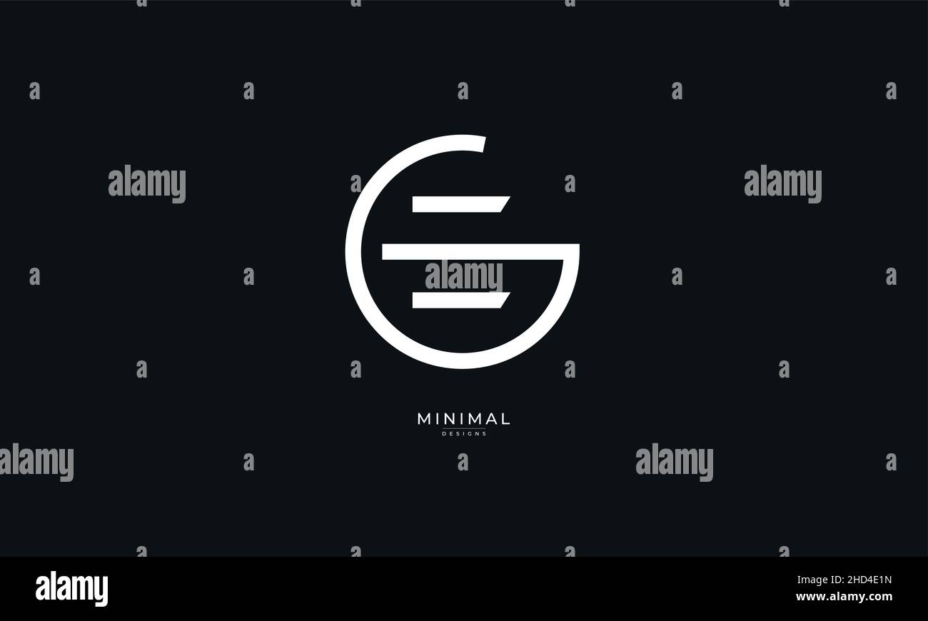 Alphabet letter icon logo GE or EG Stock Vector Image & Art - Alamy