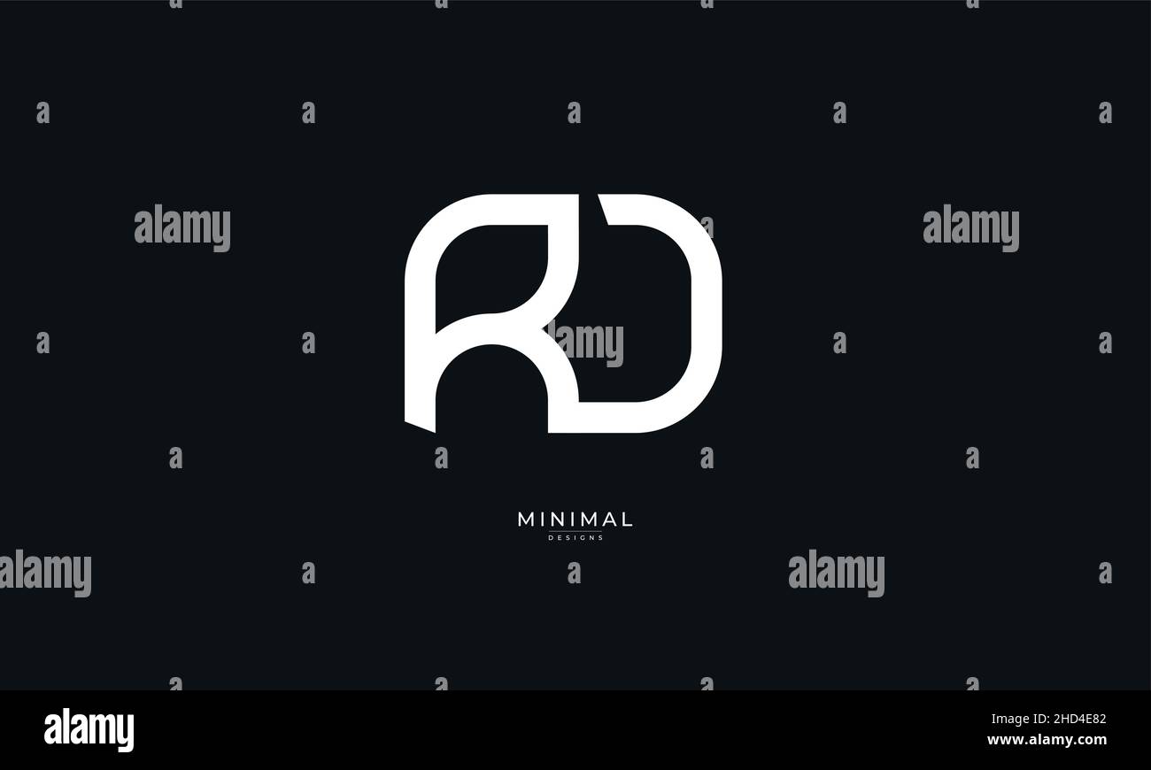 Alphabet letter icon logo RD Stock Vector Image & Art - Alamy