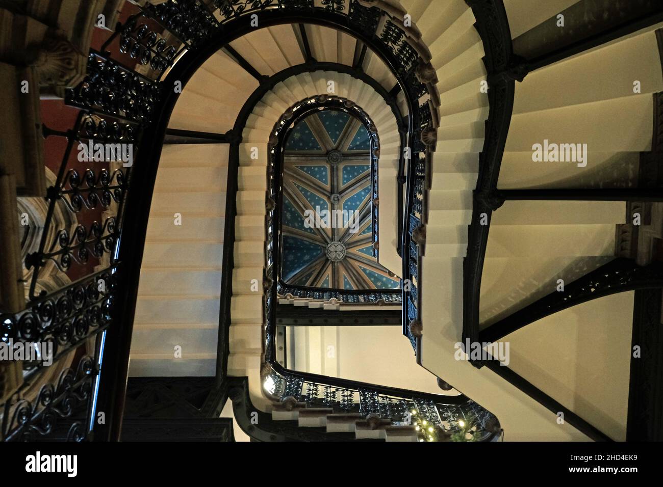 The Grand Staircase - Midland Grand Hotel (Rennaissance Hotel), London (From Below) Stock Photo