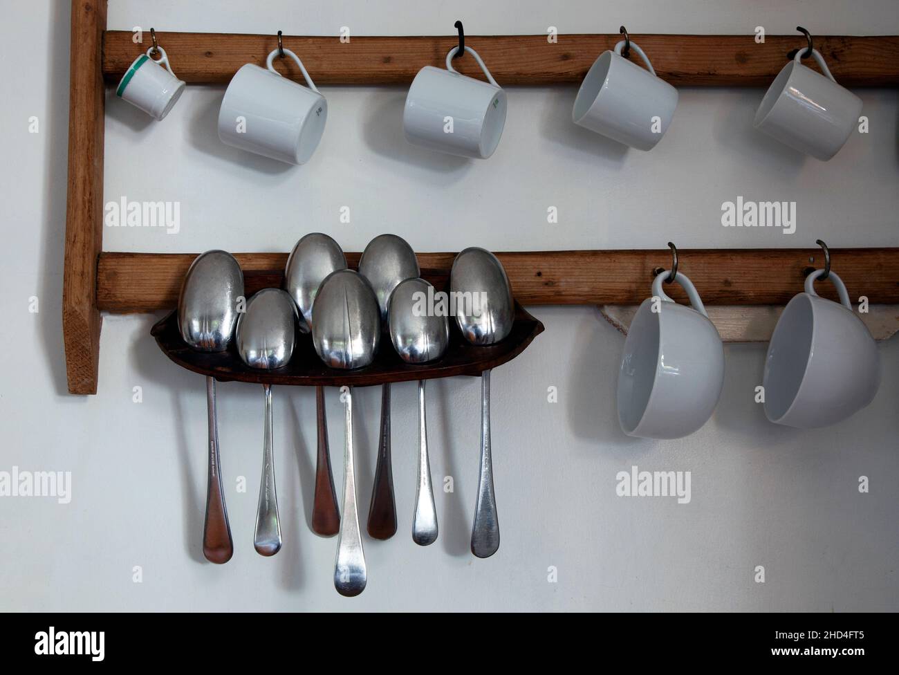 Antique country kitchen storage rack Stock Photo - Alamy