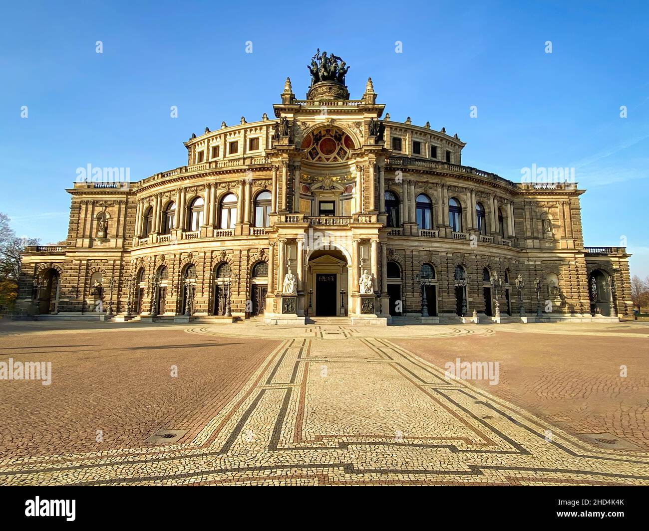 Oper old building in Dresden Stock Photo