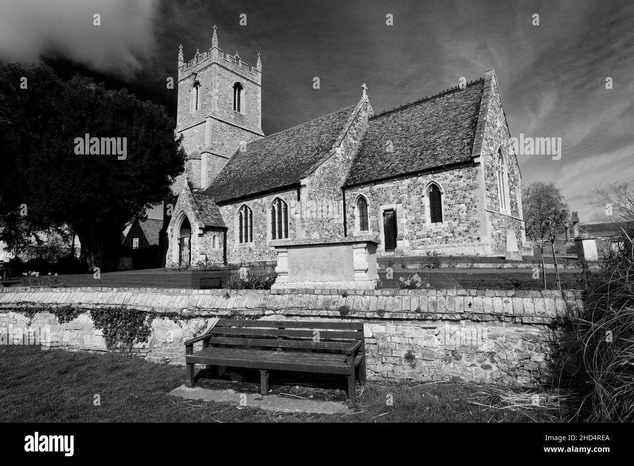 All Saints church, Hartford village, Cambridgeshire, England, UK Stock ...