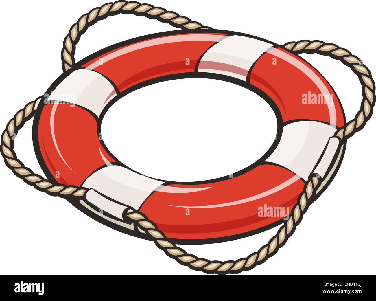 Life buoy vintage element Stock Vector