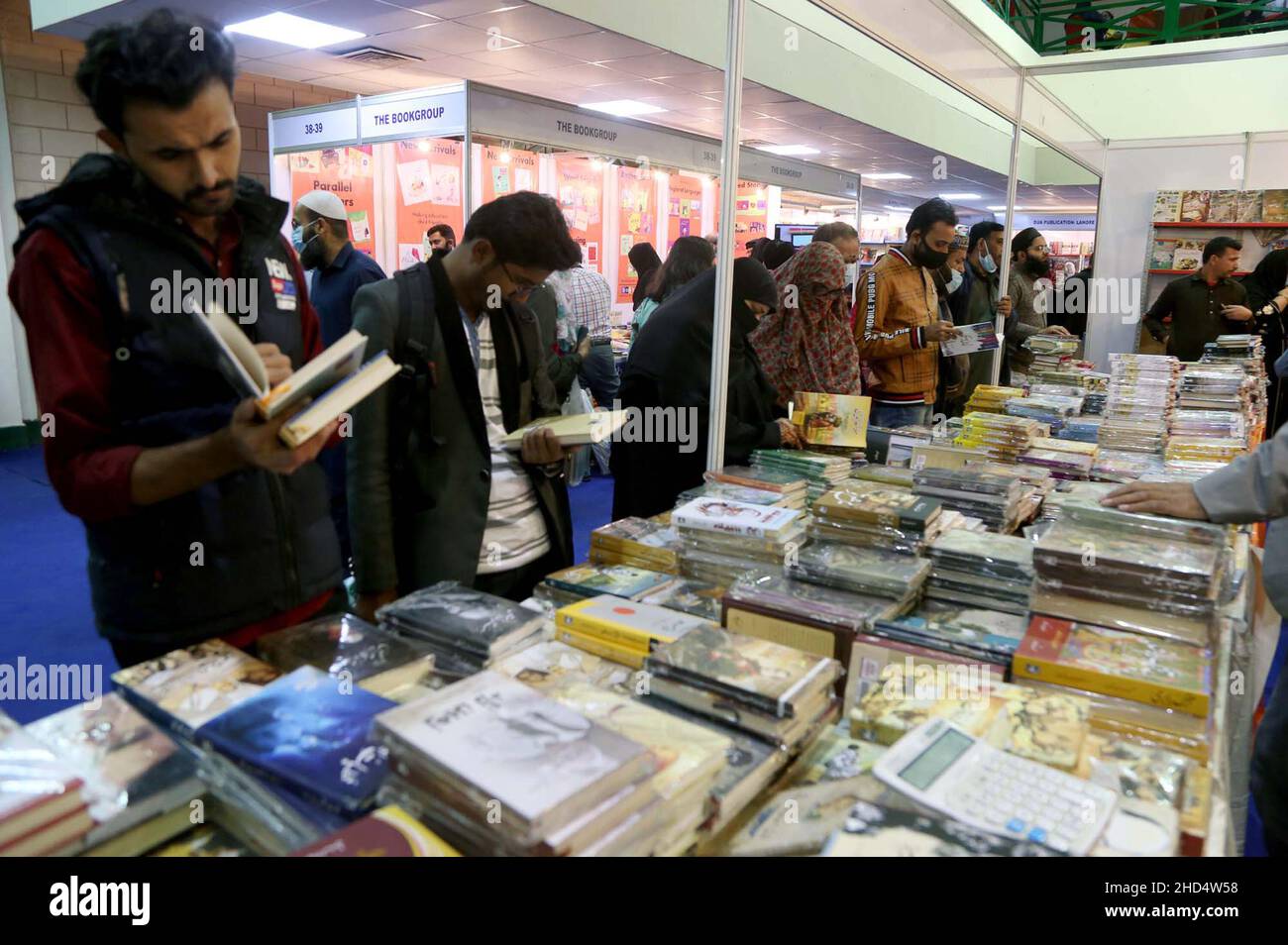 Visitors are taking keen interest in books during Karachi International