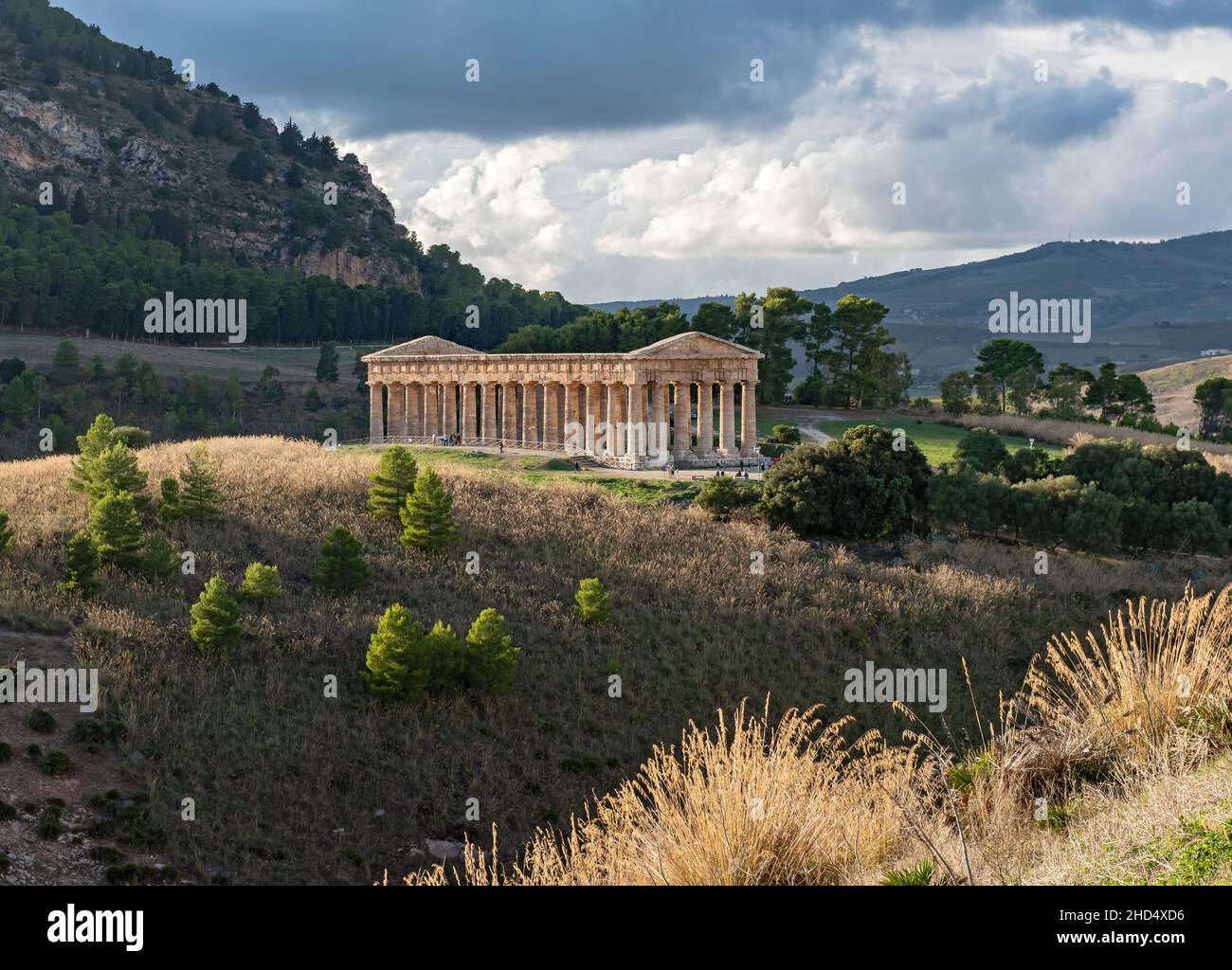 Temple of Segesta, Sicily, Italy Stock Photo