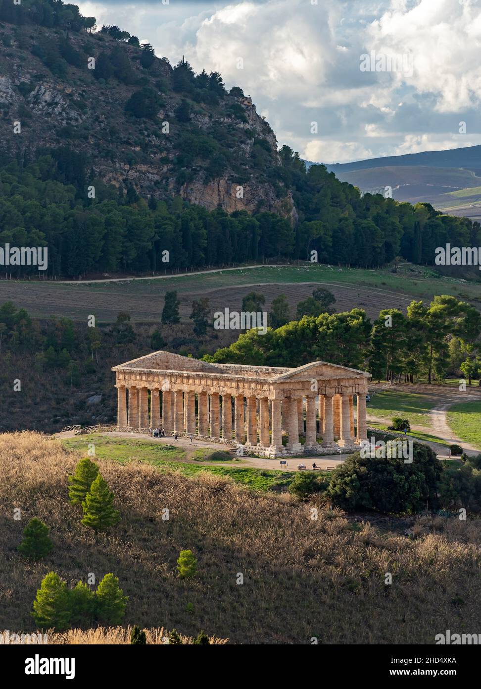 Temple of Segesta, Sicily, Italy Stock Photo