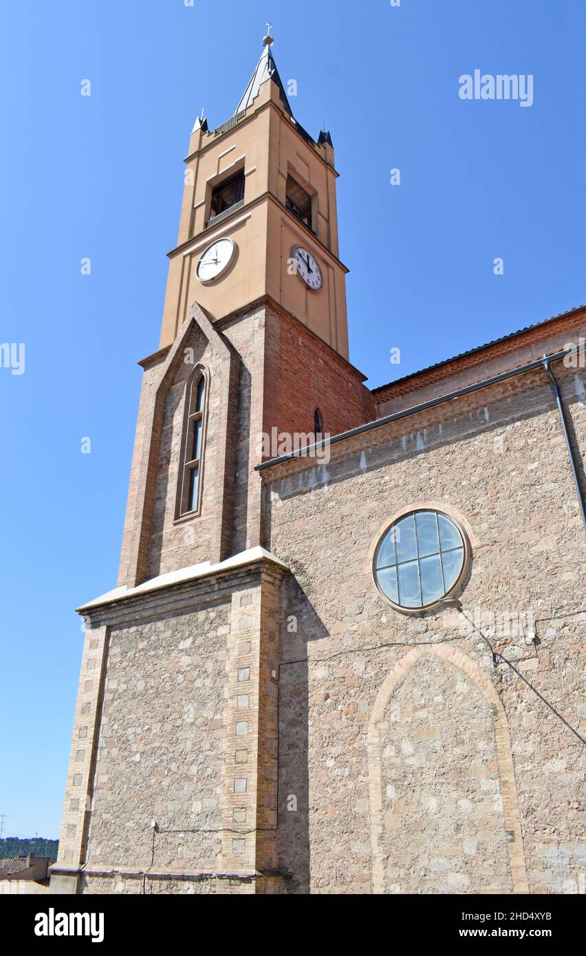 Church of Santa Eulalia in Gironella Catalonia Spain Stock Photo