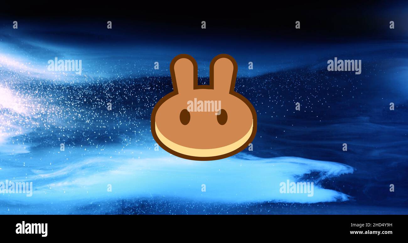 PancakeSwap CAKE Cryptocurrency. coin growth chart on the exchange, chart  Stock Photo - Alamy