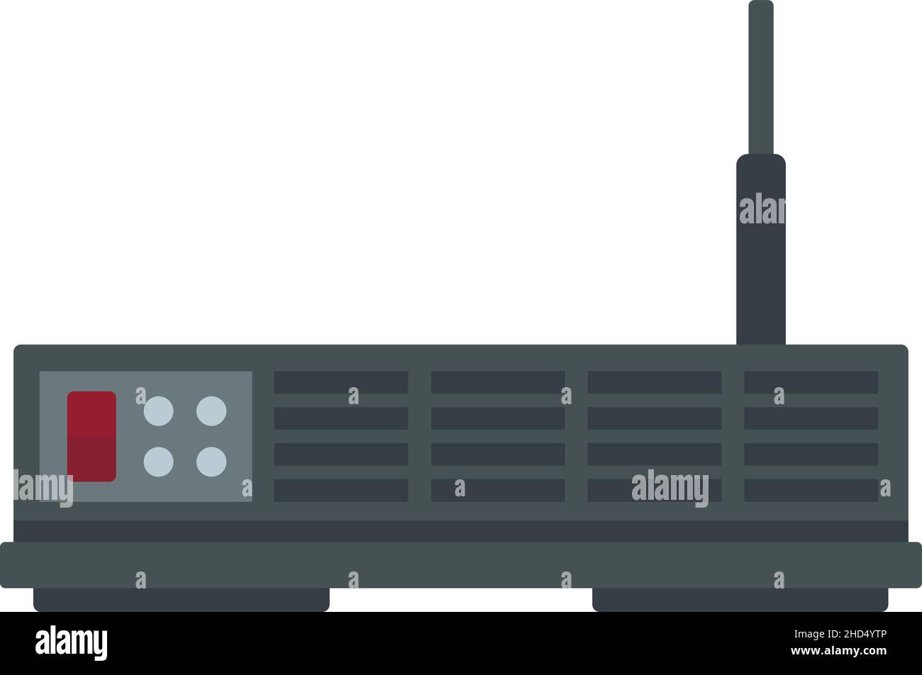 Network satellite icon. Flat illustration of network satellite vector ...