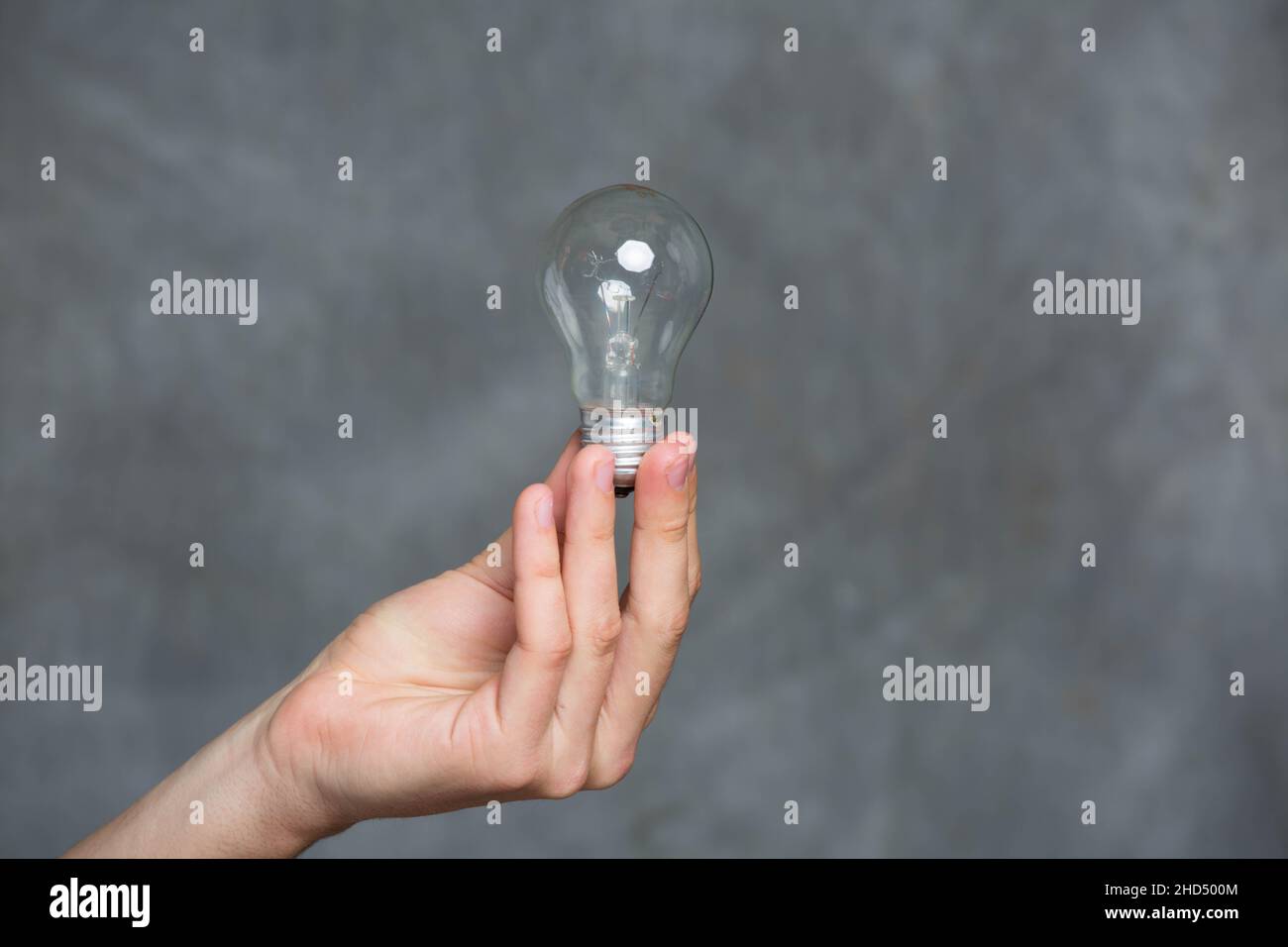 Incandescent bulb with high energy consumption due to its high