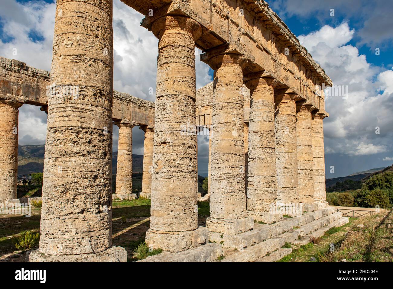 Temple of Segesta, Sicily, Italy Stock Photo